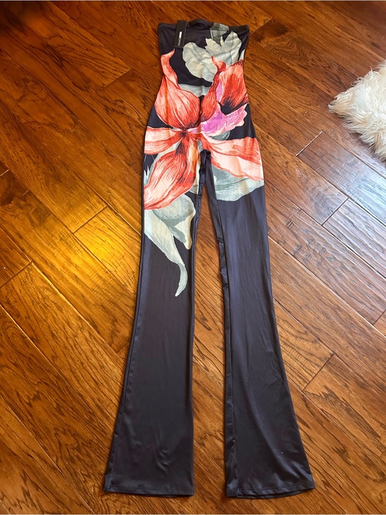 Fashion Nova Pants - Fashion Nova Flower Jumpsuit